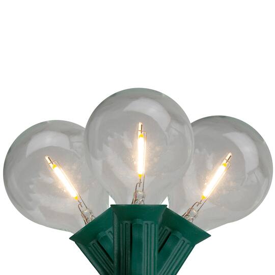 10ct. Warm White LED G50 Globe Green Wire Patio Lights By Northlight | 10 ft | Michaels®